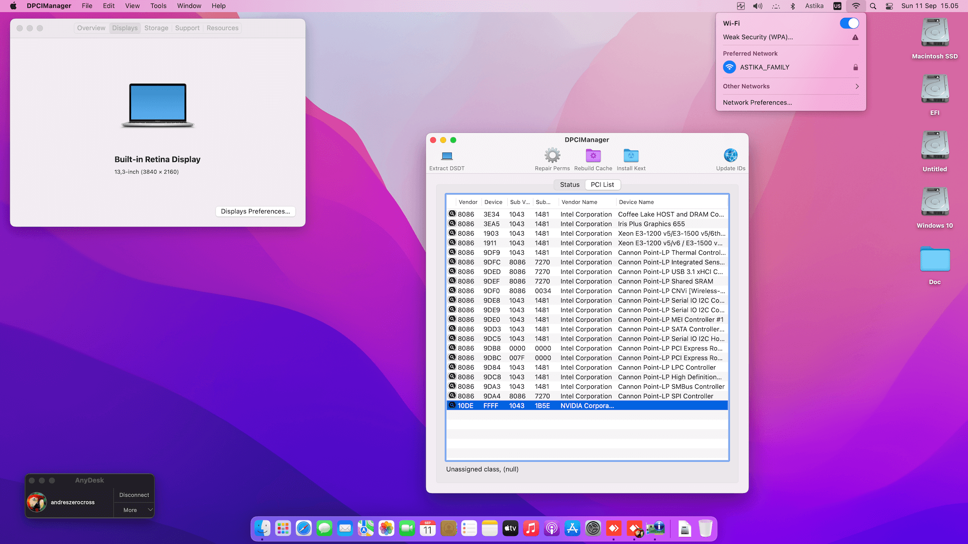 Asus ZenBook Q536FD [WhiskeyLake   Intel UHD 620 + I2C]   OpenCore 1